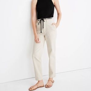 Madewell off-white tapered pants